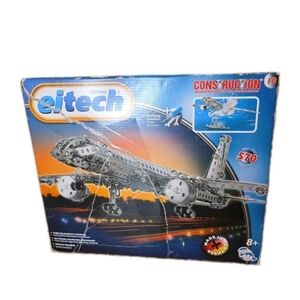 Jetliner C10 Eitech Metal Plane Steel Construction Building Model Kit SEE NOTES
